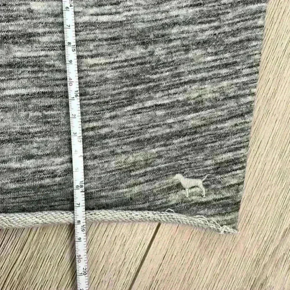 VS PINK Grey Crop Hooded Sweatshirt Size XS - Picture 10 of 11